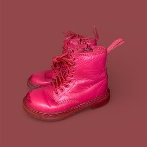 Dr. Doc Martens ~ Girls Pink Boots ~ Size 12